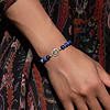 Karma and Luck  Bracelets - Womens  -  Illuminating Energy - Lapis Moon Charm Bracelet