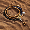 Karma and Luck  Bracelets - Mens  -  Spiritual Radiance- Agarwood Tiger Eye Mala Bracelet