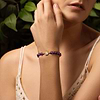 Karma and Luck  Bracelets - Womens  -  Spiritual Harmony - Amethyst Stone OM Charm Bracelet