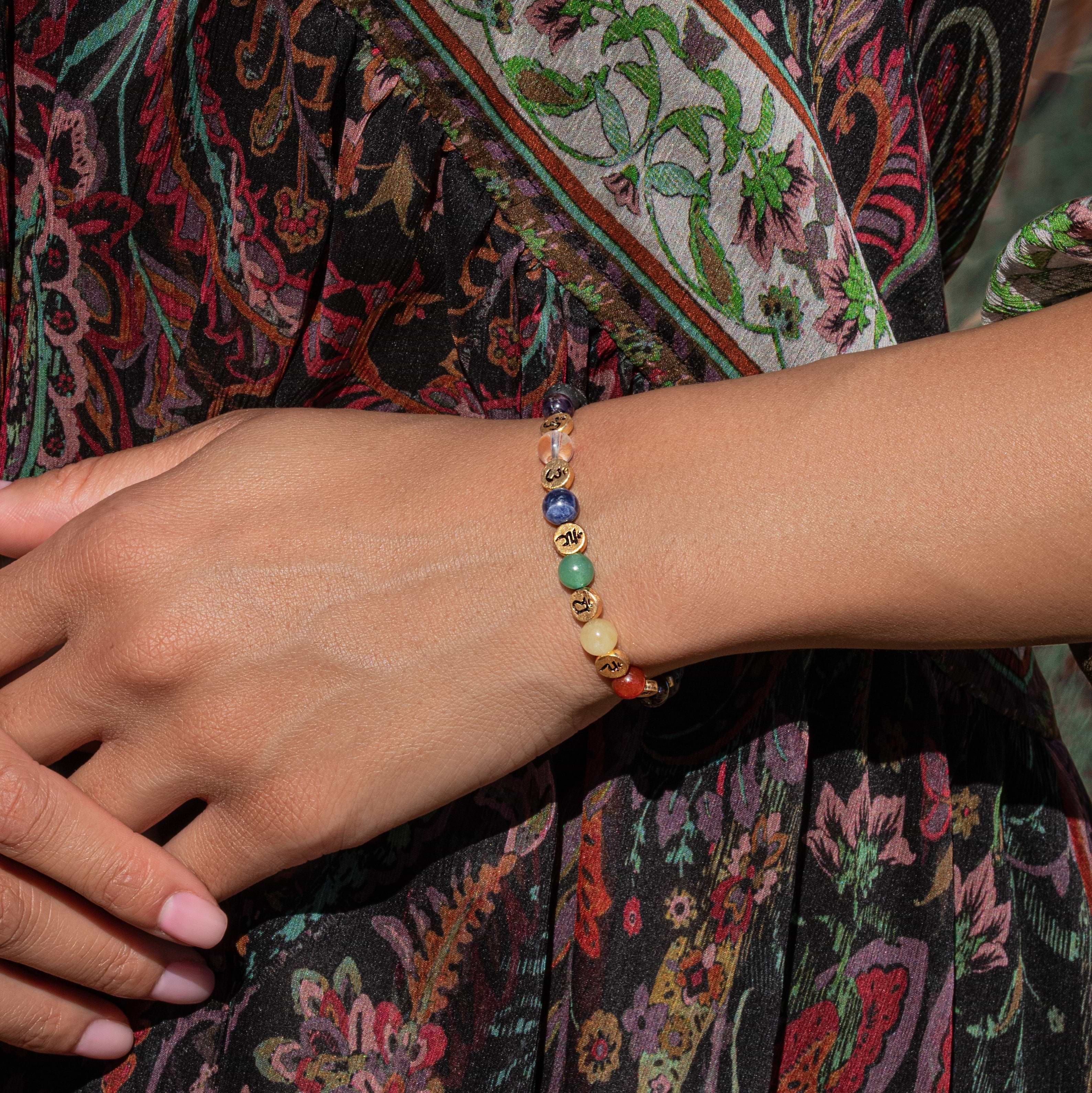 Karma and Luck  Bracelets - Womens  -  Invigorated Aim - Lava Stone Chakra Bracelet