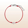  "Protected by Love - Baby Girl Silver Evil Eye Red Bracelet" has the perfect frequencies for your little girl's heart to flourish and grow. A symbol of care and protection, this enchanting Evil Eye charm is sure to add joyful energy to her everyday activities.