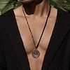 Karma and Luck  Necklaces - Mens  -  Self-Esteem Booster - Tiger's Eye Onyx Zodiac Necklace