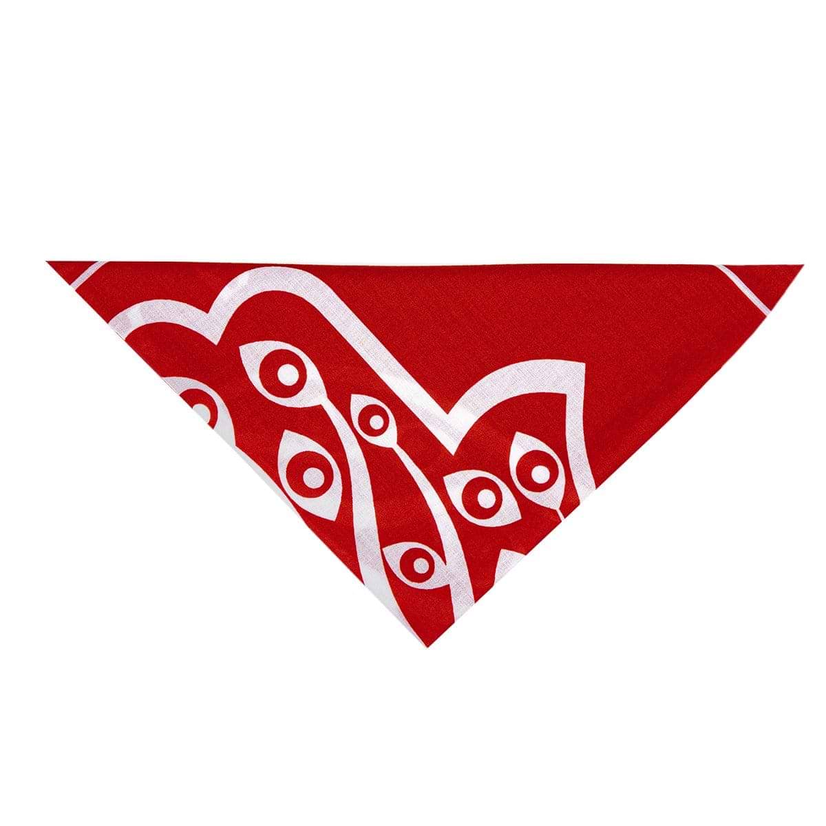 Karma and Luck  Scarves  -  Cotton Voille Red Hamsa Pet Bandana