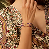 Karma and Luck  Bracelets - Womens  -  Spiritual Transformation - Amethyst Butterfly Charm Bracelet