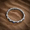 Karma and Luck  Bracelets - Mens  -  Sterling Silver Oxy Mantra Bracelet Onyx/ Lapis/ Tiger Eye