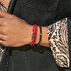 Karma and Luck  Bracelets - Red Mens  -  Absolute Protection -  Hamsa Red String Triple Wrap