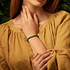 Karma and Luck  Bracelets - Womens  -  Vital Harmony- Emerald Agate Evil Eye Bracelet