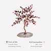 Karma and Luck  Tree of life  -  Lavish Blessings Red Tourmaline Feng Shui Tree