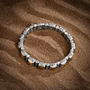 Karma and Luck  Bracelets - Mens  -  Sterling Silver Oxy Mantra Bracelet  Tiger Eye