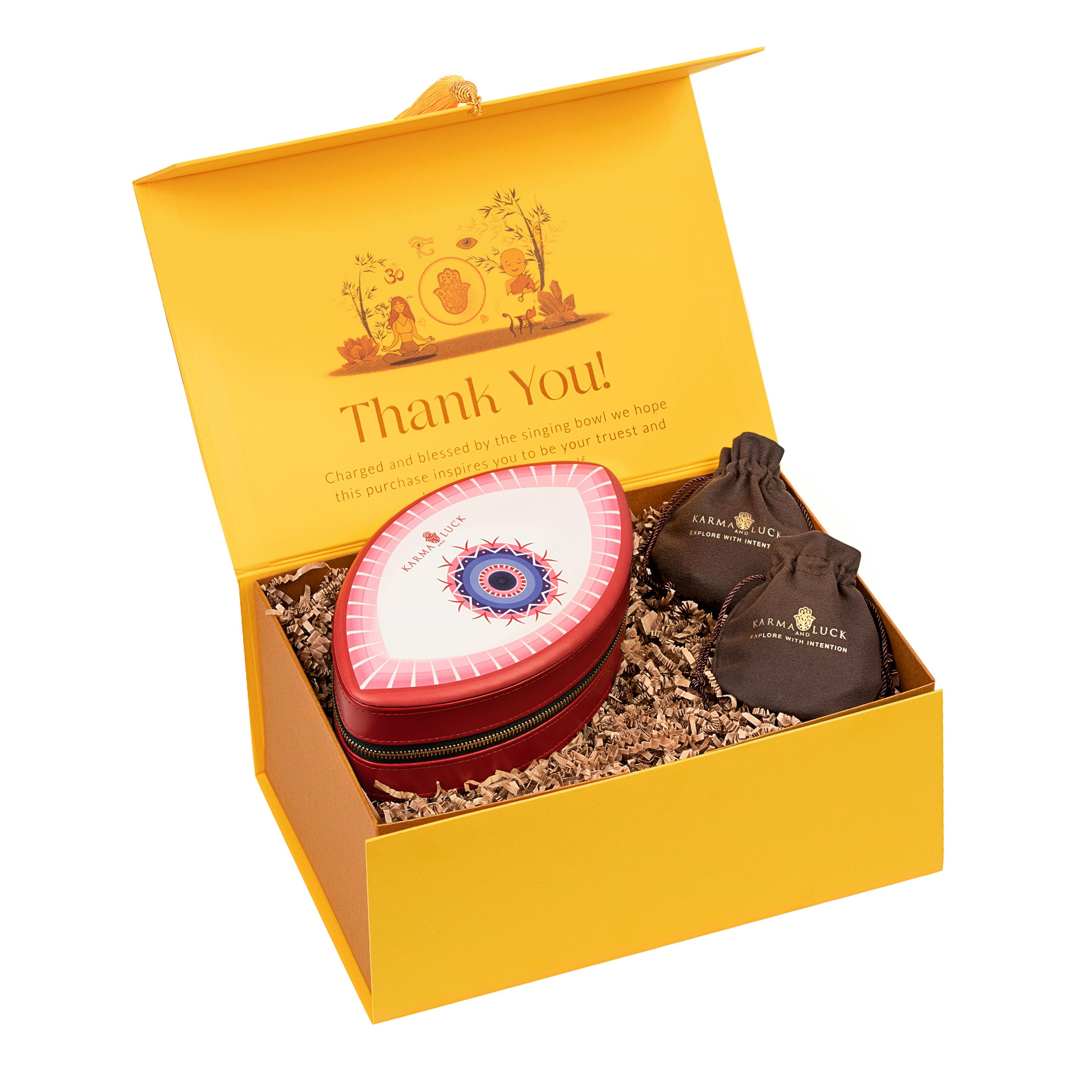 Picture of Soulful Gratitude - Rose Quartz Evil Eye Gift Box