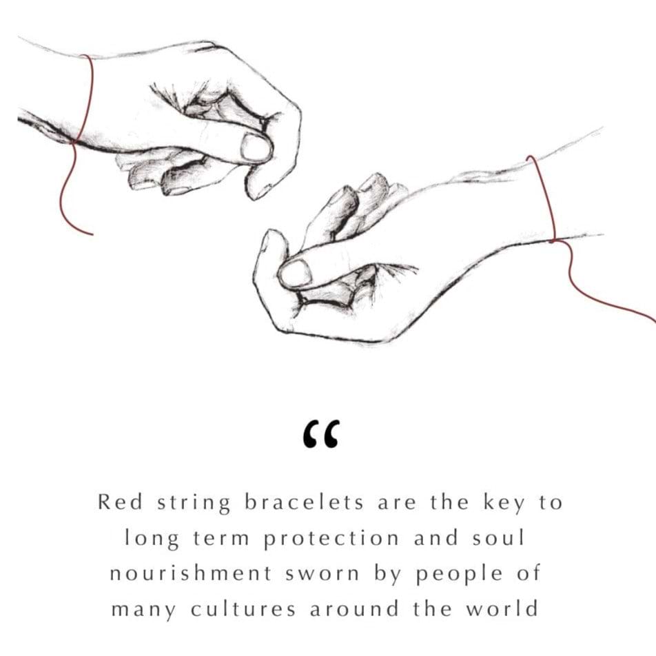 Karma and Luck  Bracelet  -  Prevent Harm - Red String Evil Eye Charm Bracelet