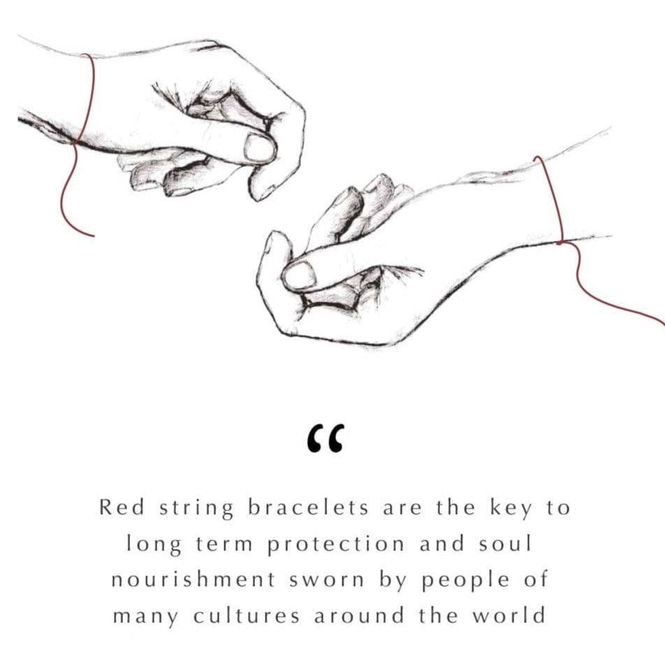 Karma and Luck  Bracelet  -  Everlasting Imagination - Ladybug Kids Red String Bracelet