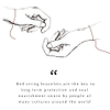 Karma and Luck  Bracelet  -  Everlasting Imagination - Ladybug Kids Red String Bracelet