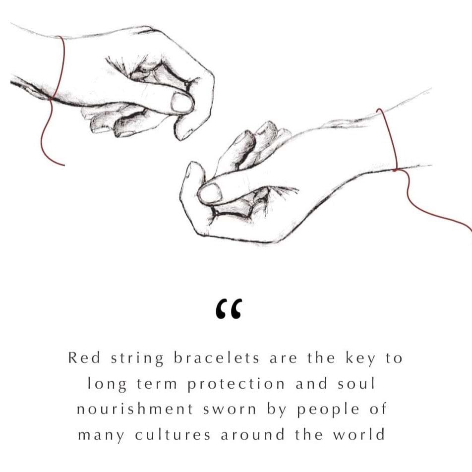 Karma and Luck  Bracelet  -  Positive Outcome - Red String Evil Eye Charm Bracelet