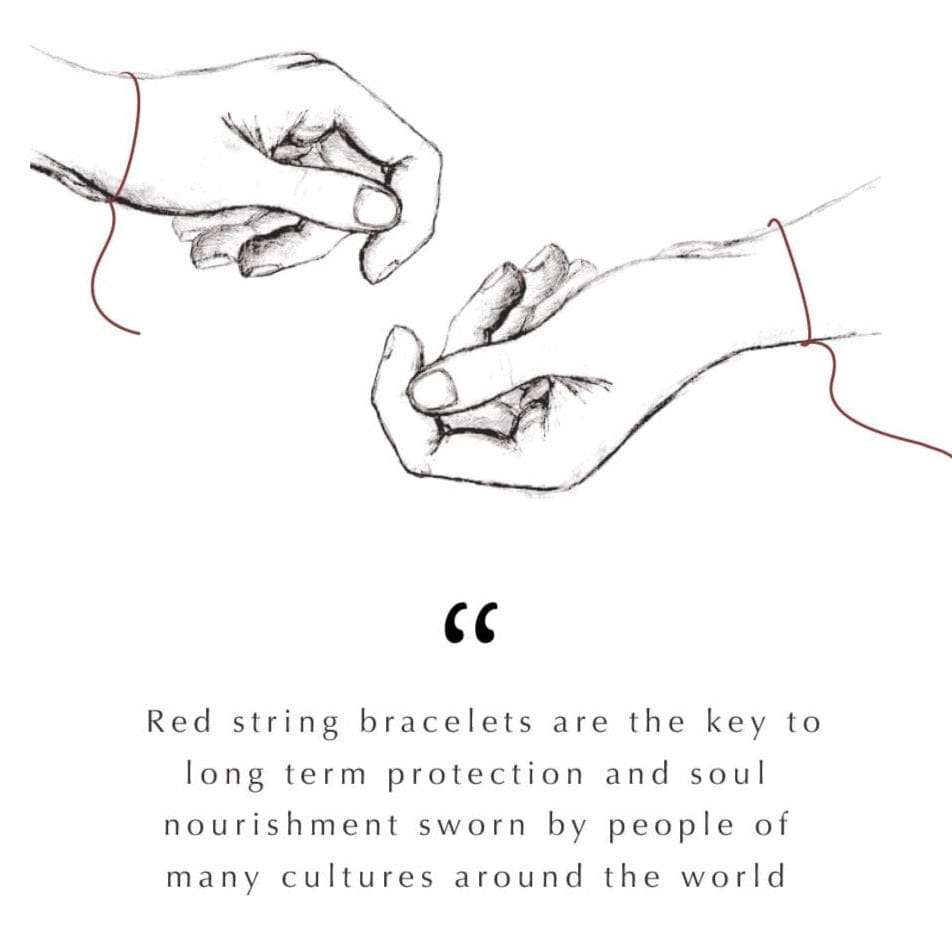 Karma and Luck  Bracelet  -  Karmic Power - Chakra Red String Bracelet