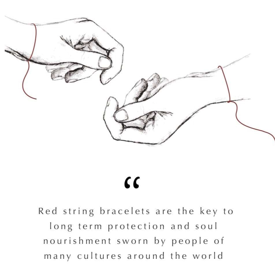 Karma and Luck  Bracelet  -  Safe Approach - Red String Evil Eye Charm Bracelet