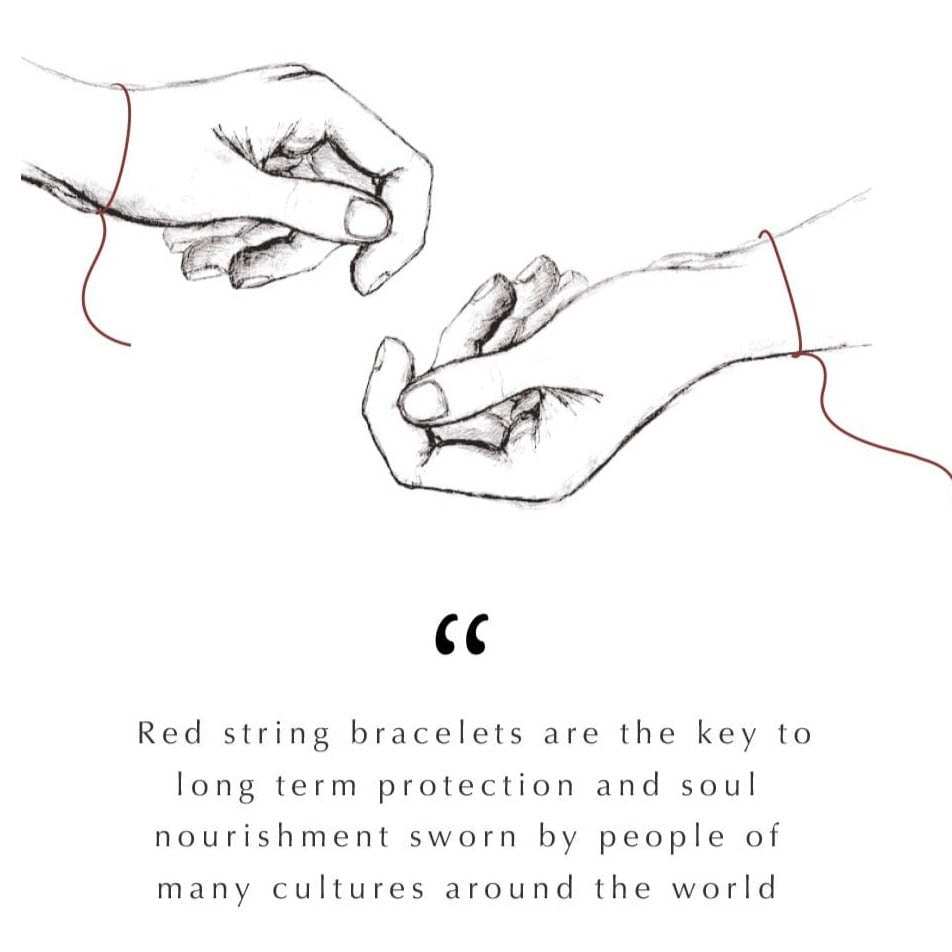 Karma and Luck  Bracelet  -  Serene Soul - Chakra Red String OM Charm Bracelet