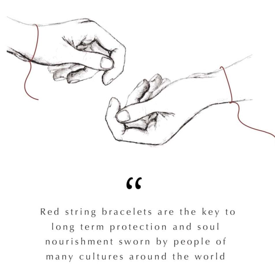 Karma and Luck  Bracelet  -  Endless Bliss - Red String Infinity Charm Bracelet