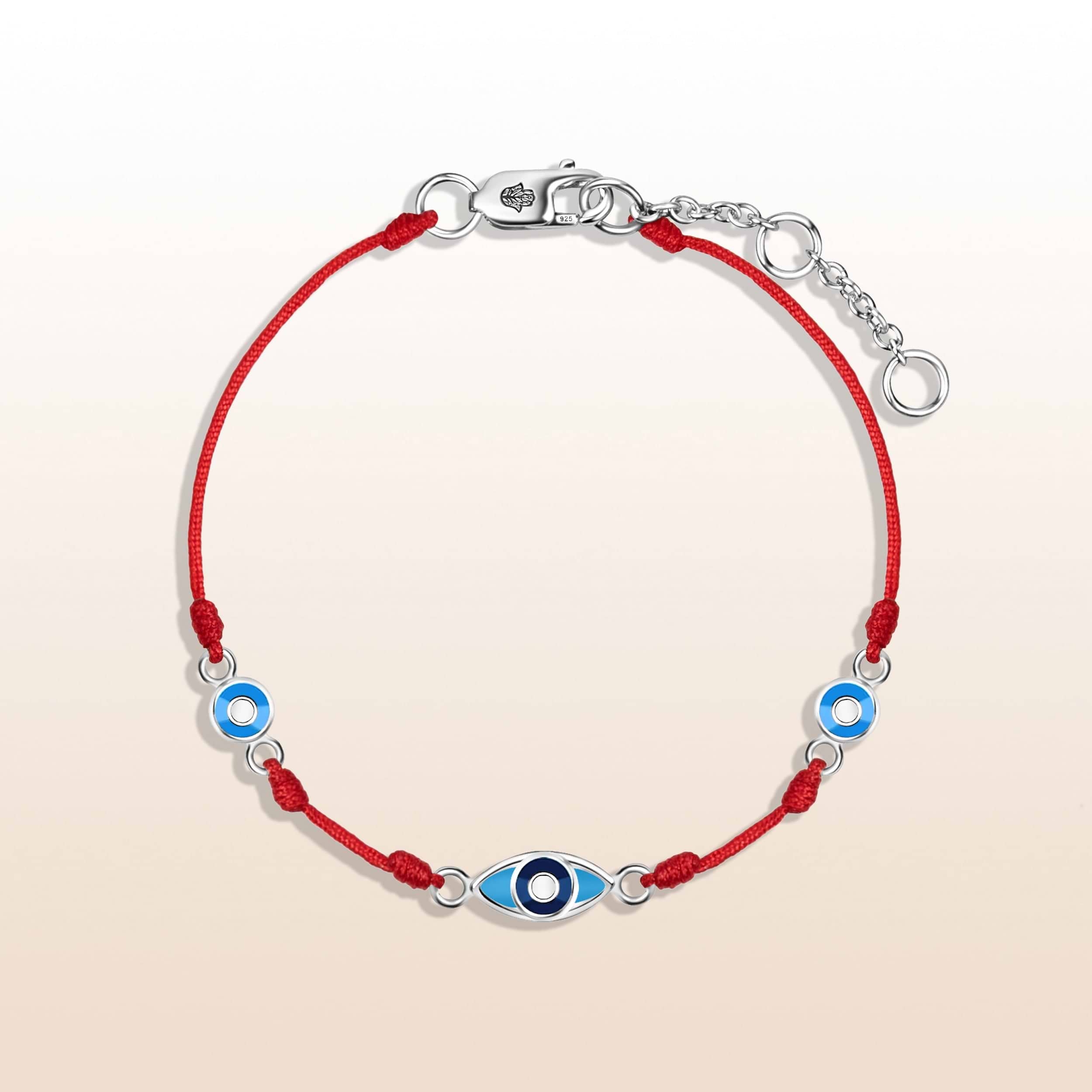 Picture of Courageous Wit - Evil Eye Red String Bracelet
