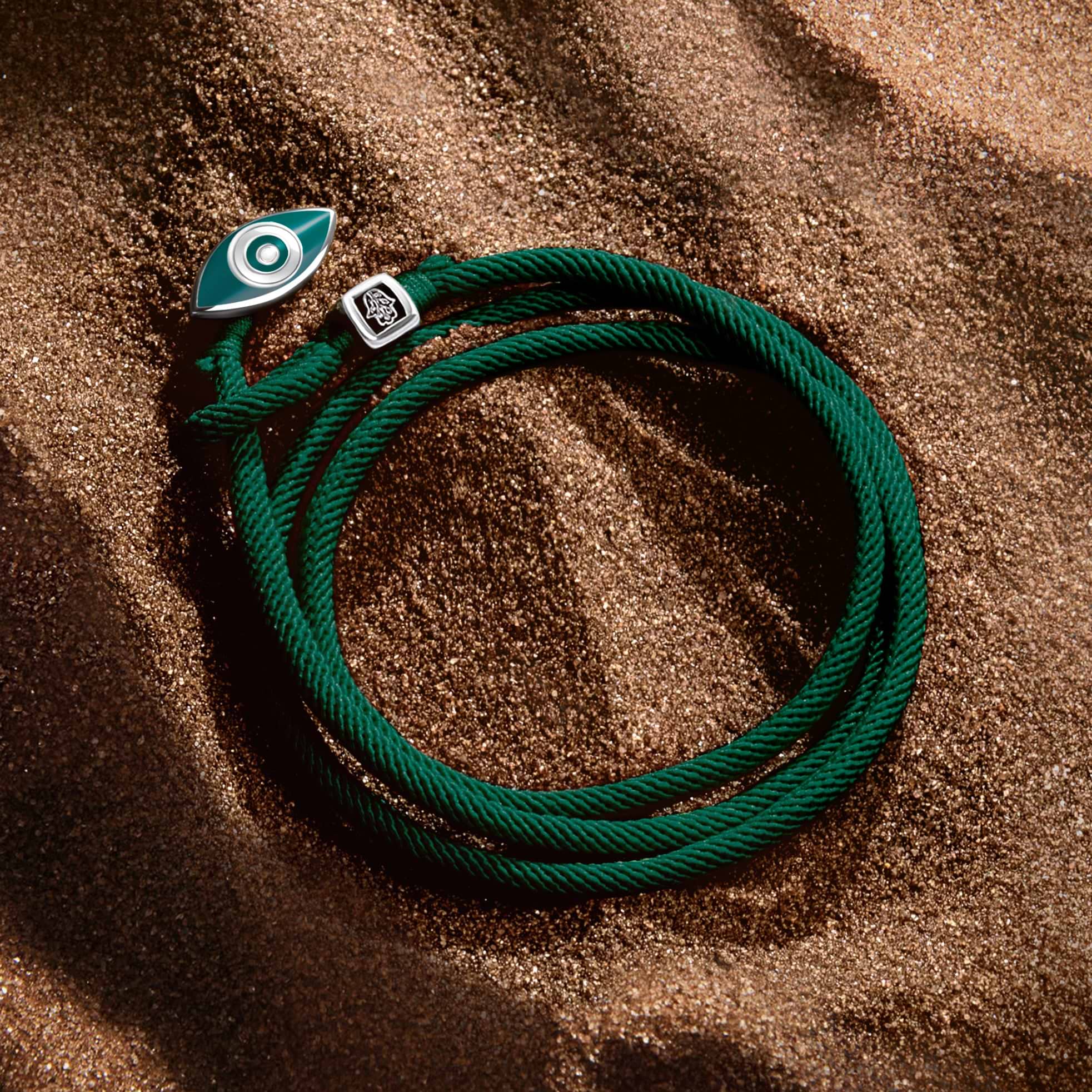 Picture of Nurturing Spirit - Green String Triple Wrap Bracelet