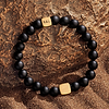 Karma and Luck  Bracelets - Mens  -  Infinite Potential- Onyx and Tiger Eye Bracelet