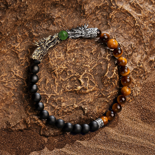 Fulfillment of Potential - Multi Stone Dragon Bracelet