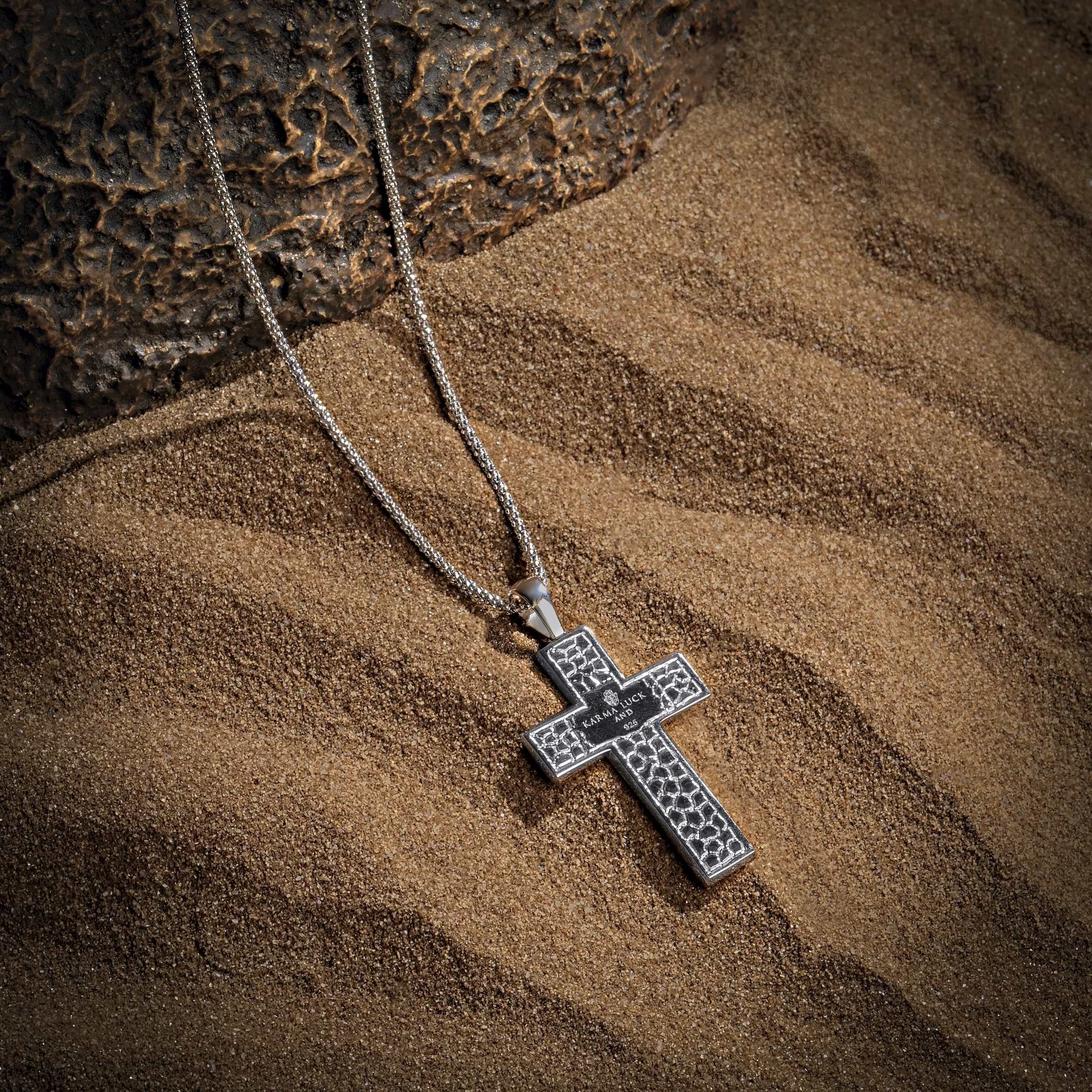 Karma and Luck   -  TBR Silver ? Rhodium Turquoise  Cross