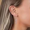 Karma and Luck  Earrings  -  Protect Your Energy - Silver Evil Eye Hoop Earrings