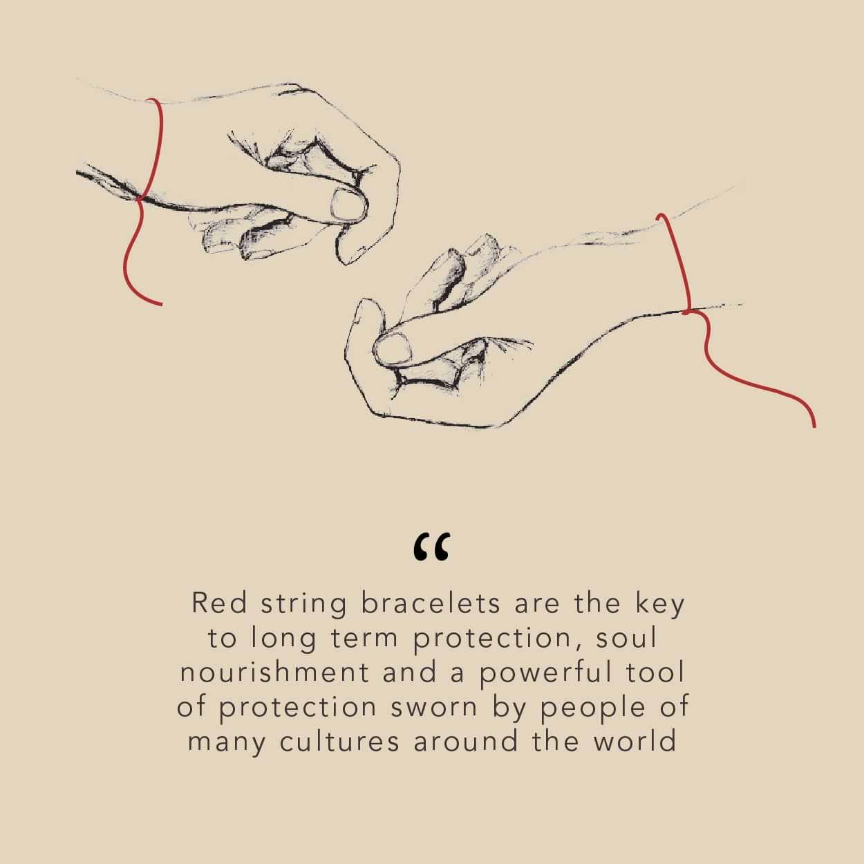 Karma and Luck  Bracelet  -  Guardian of Blessing Men's Red String Bracelet