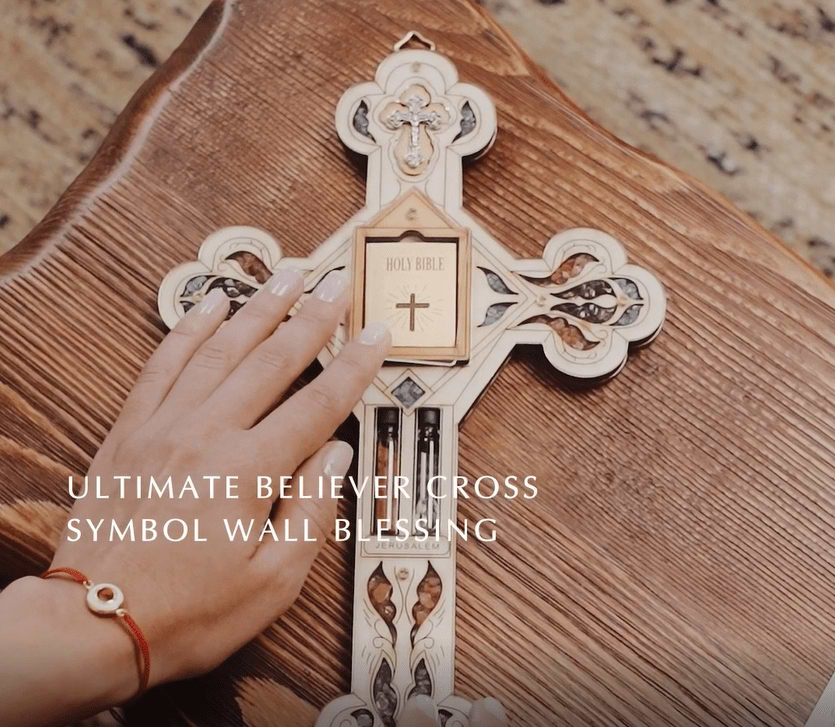 Karma and Luck  Wall Blessing  -  Ultimate Believer - Cross Symbol Wall Blessing