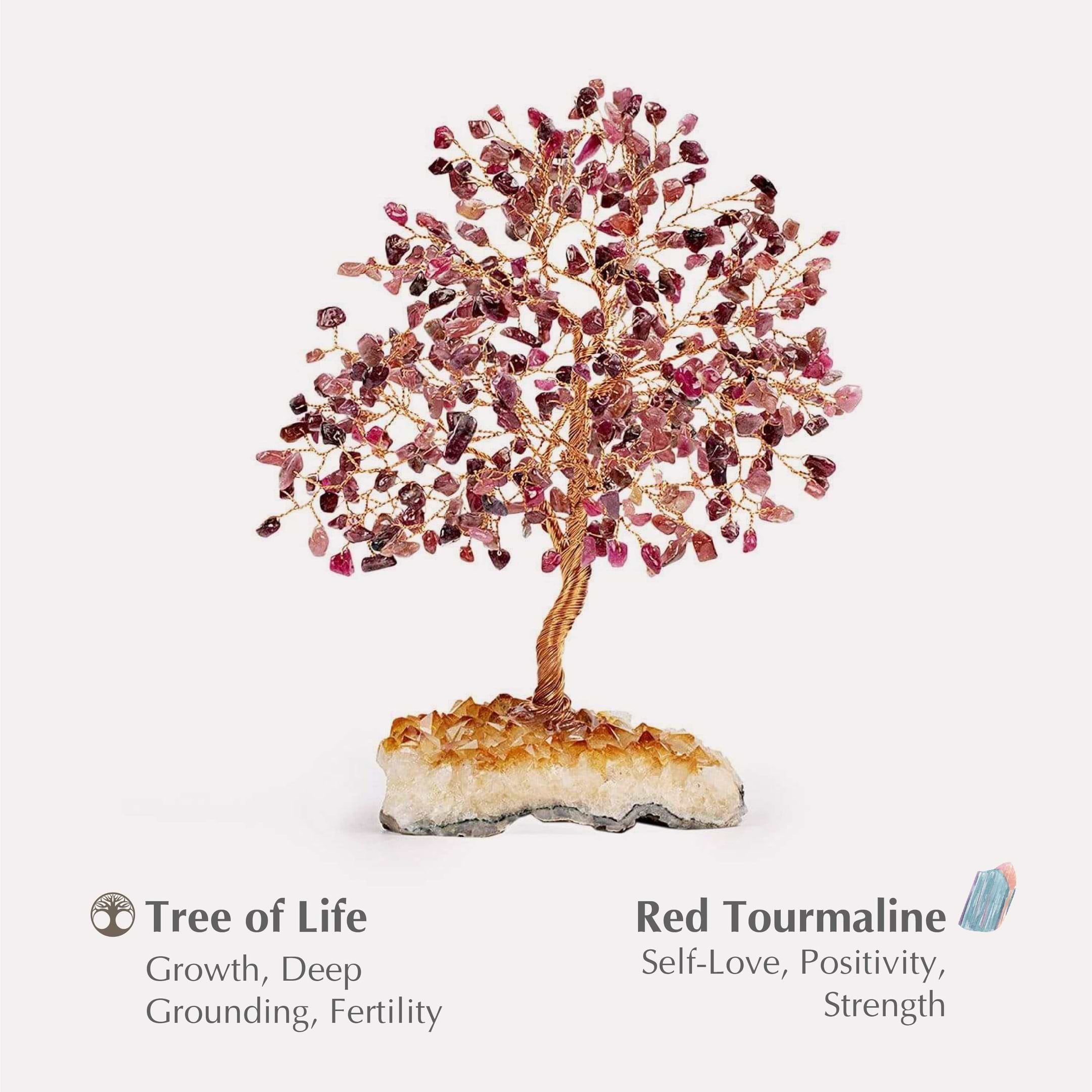Karma and Luck  Tree of life  -  Wise Counsel Feng Shui Tree on Citrine Base