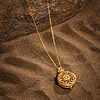 Karma and Luck  Necklaces - Mens  -  Gold Plate Aloes Agarwood Nine Tailed Fox aloe Pendant