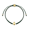 Karma and Luck  Bracelets  -  BR GP White Enamel Buddha Green Bracelet