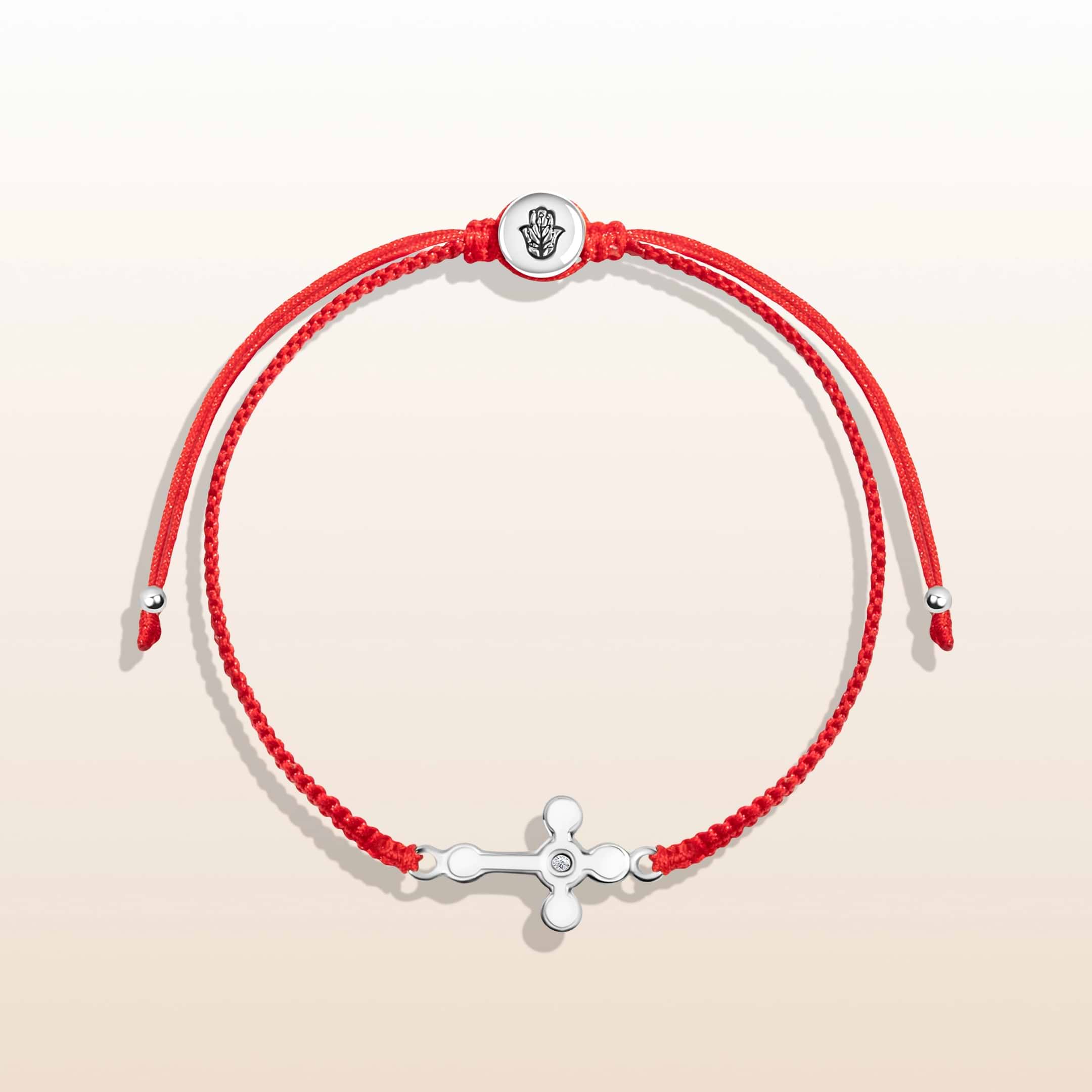 Spiritual Power Red String Cross Charm Bracelet