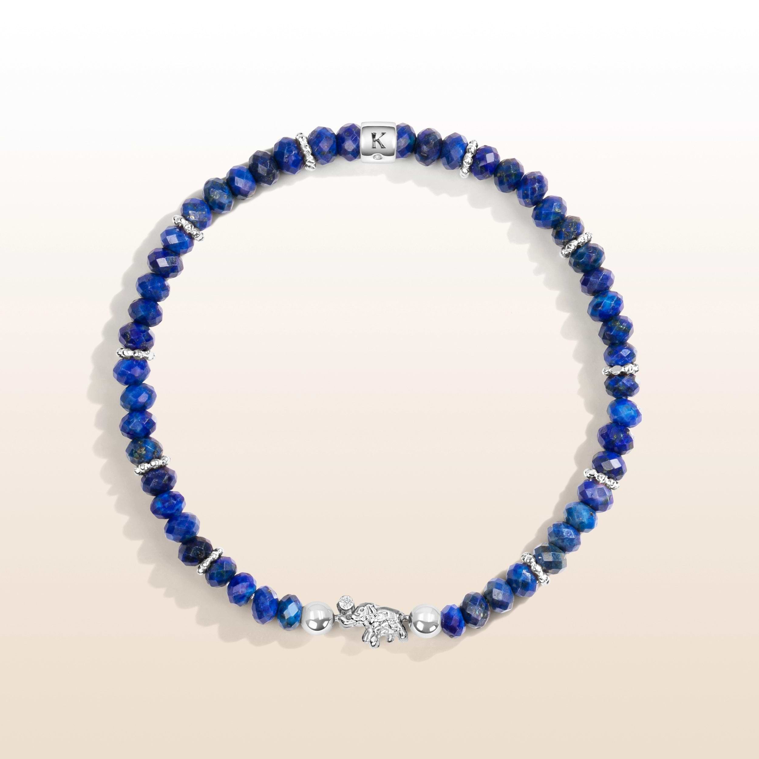 Picture of Guided Journey - Lapis Lazuli Elephant Charm Bracelet