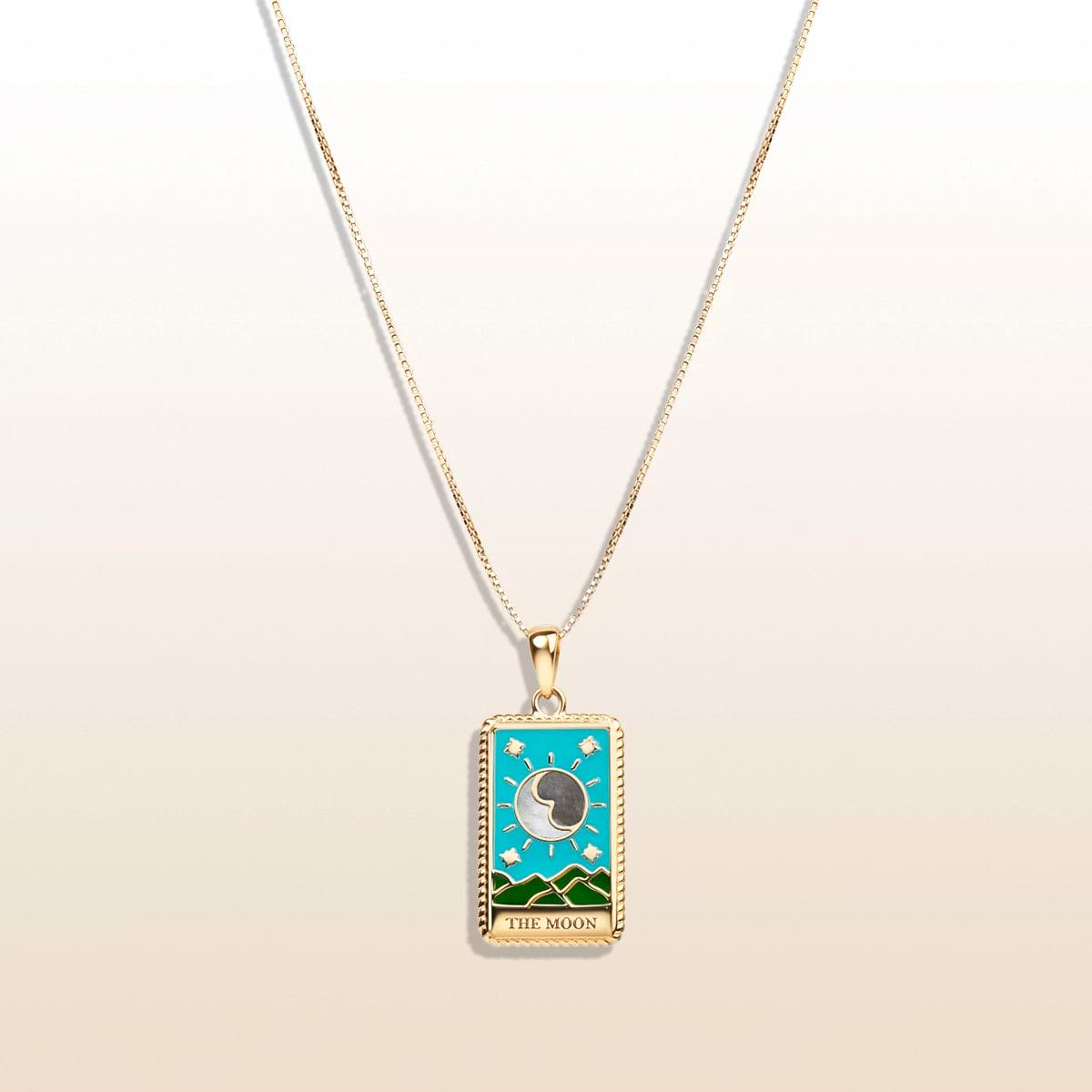 Divine Guidance - "The Moon" Tarot Card Necklace