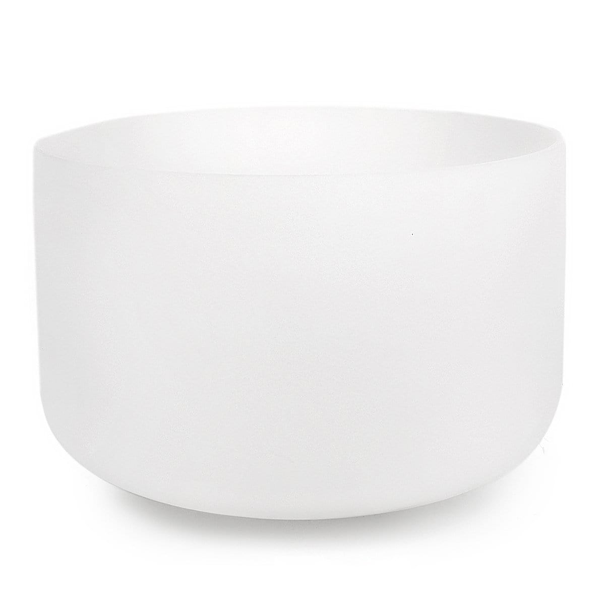 Karma and Luck  Singing Bowl  -  Aspiring Echo - XL White Crystal Singing Bowl