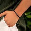 Karma and Luck  Bracelets - Mens  -  Wise & Practical - Black String Capricorn Zodiac Bracelet
