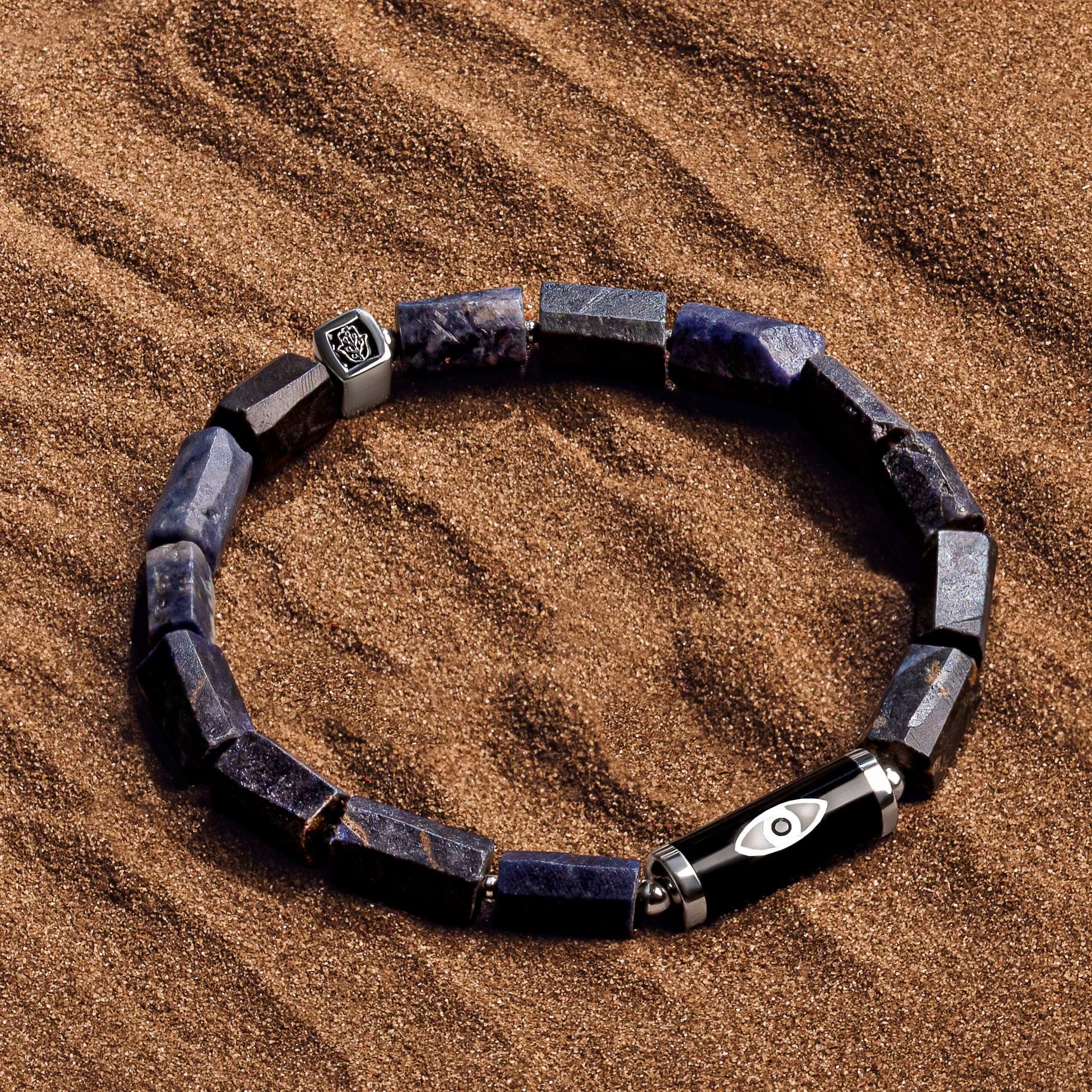 Picture of Wise Thoughts - Sapphire Onyx Bracelet