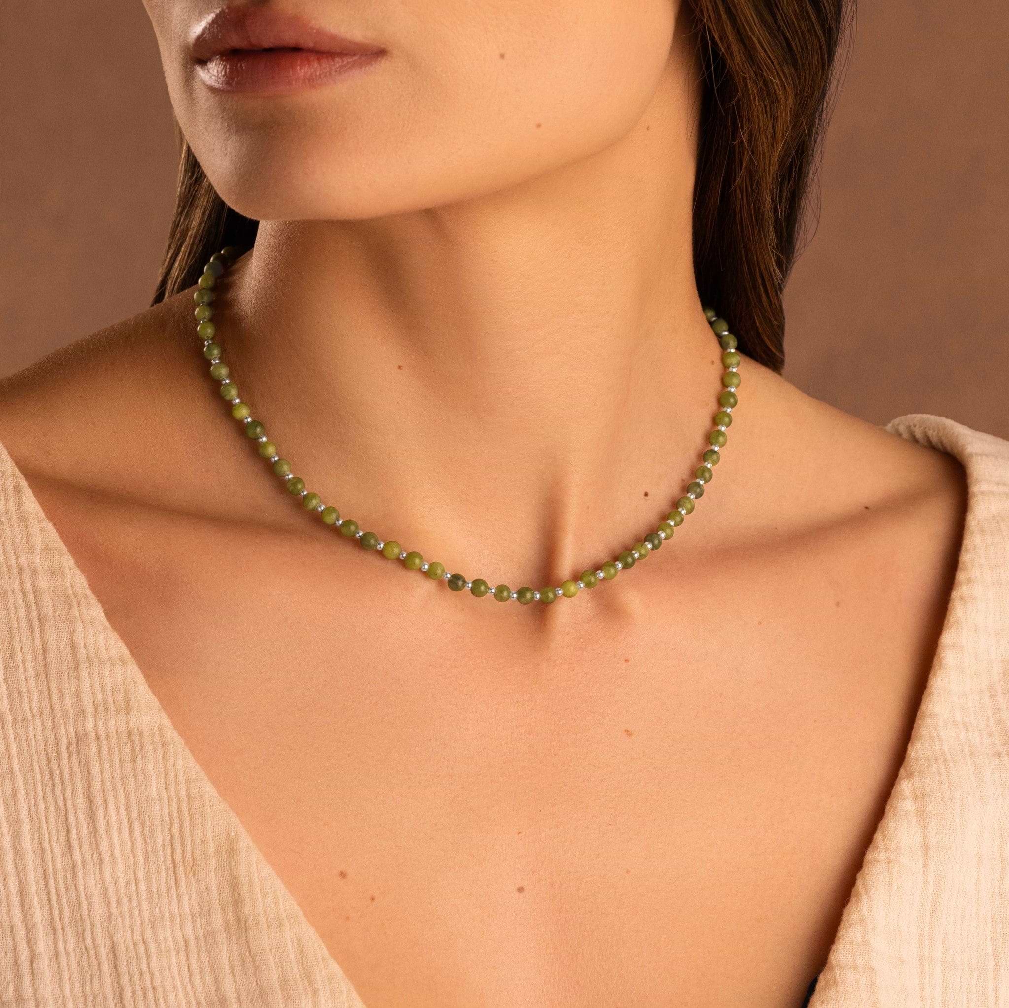 Picture of Abundant Strength - Olive Jade Necklace