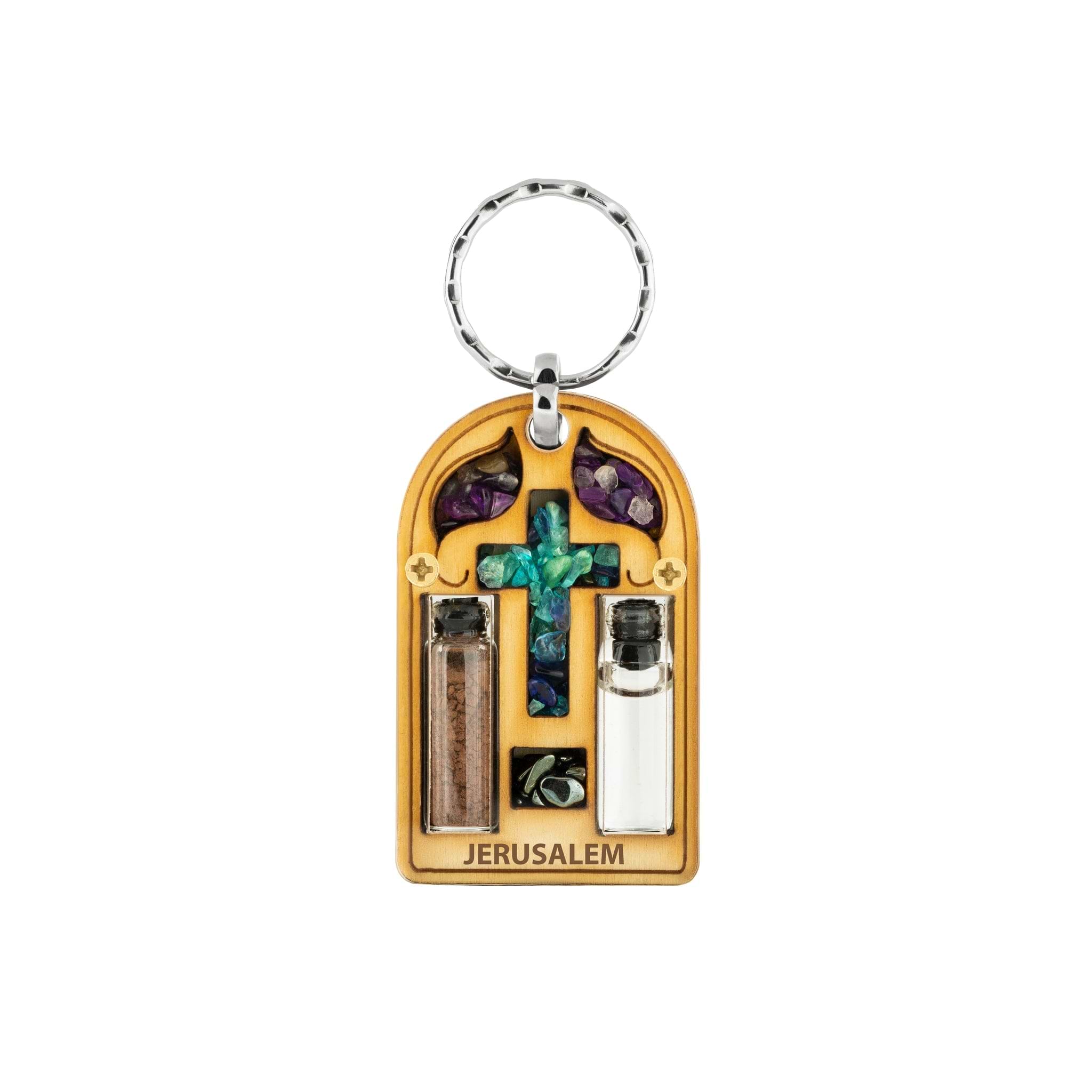 Picture of Faith Healing - Holy Cross Keychain