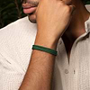 Karma and Luck  Bracelets - Mens  -  Cosmic Harmony - Evil Eye Green String Wrap Bracelet