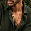 Karma and Luck  Necklaces - Mens  -  Diplomatic Soul - Libra Zodiac Onyx Necklace