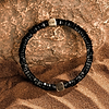 Karma and Luck  Bracelets - Mens  -  Divine Consciousness- Black Onyx Evil Eye Charm Bracelet
