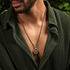 Karma and Luck  Necklaces - Mens  -  Nurturing Soul - Cancer Zodiac Onyx Necklace