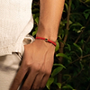 Karma and Luck  Bracelets - Red Mens  -  Optimistic Belief - Red String Evil Eye Charm Bracelet