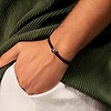 Karma and Luck  Bracelets - Mens  -  Fearless & Capable - Black String Scorpio Zodiac Bracelet