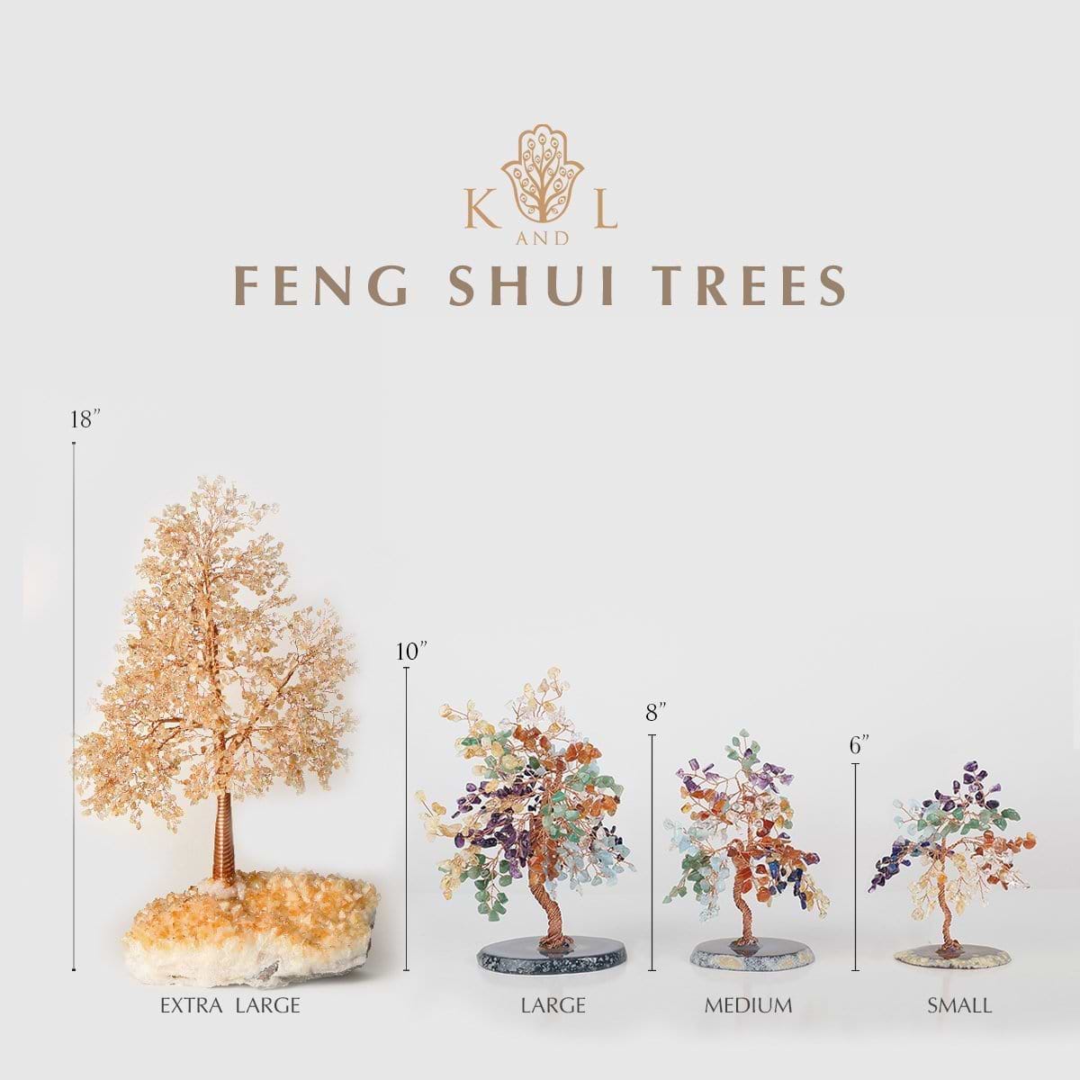 Karma and Luck  Tree of life  -  Aligned in Harmony - Multi Stone Chakra Feng Shui Tree