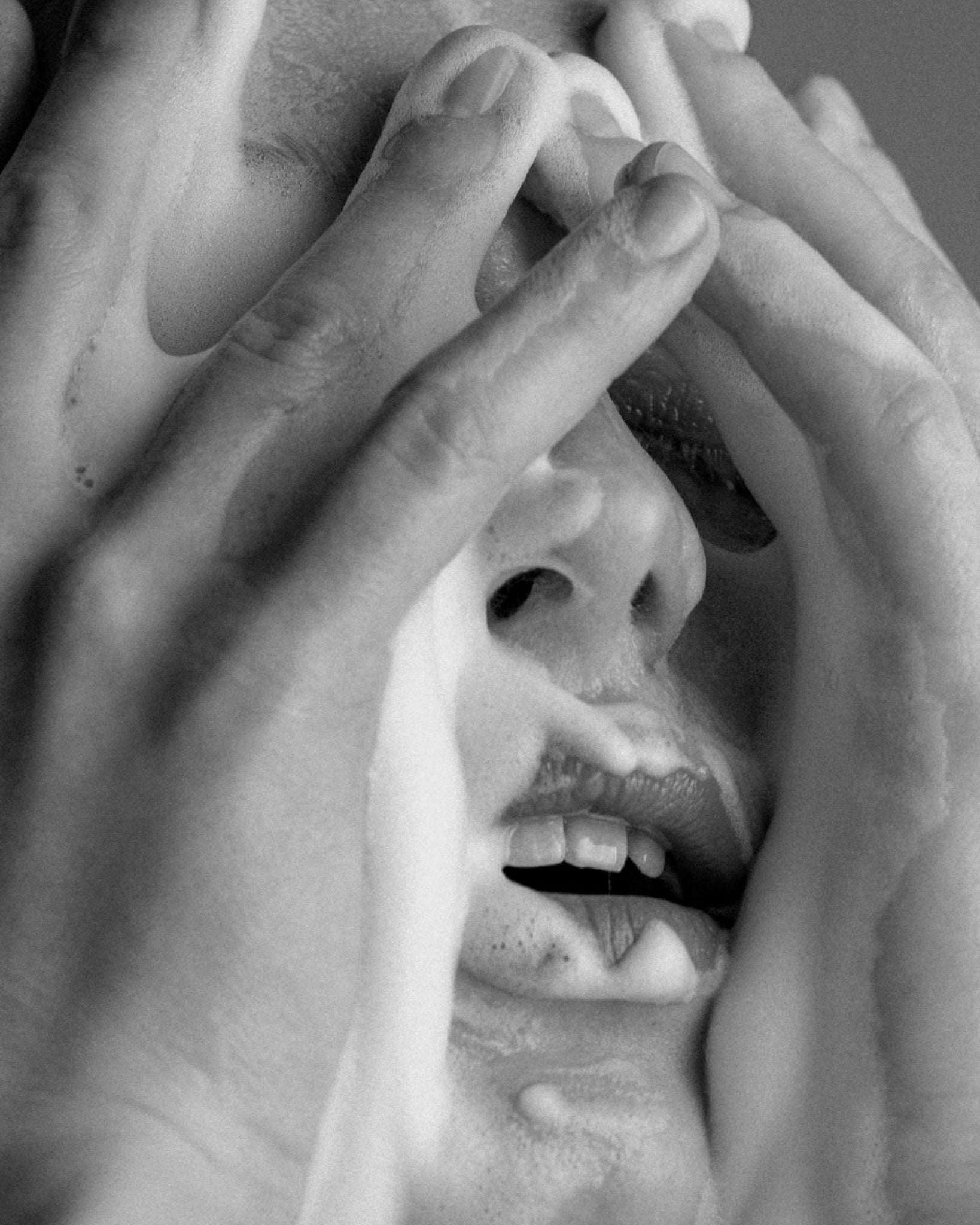 Madara Foaming Cleanser on Model