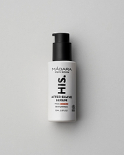 MÁDARA Organic Skincare after shave serum for men madara A5002 serum product photo on plain background.